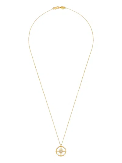 Dower & Hall 14kt Yellow Gold True North Necklace In Gold