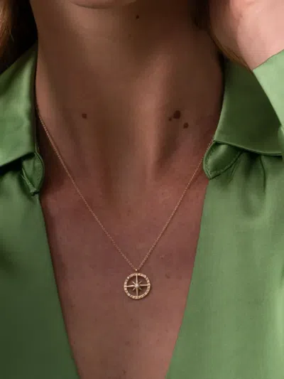 Dower & Hall 14kt Yellow Gold True North Necklace In Gold