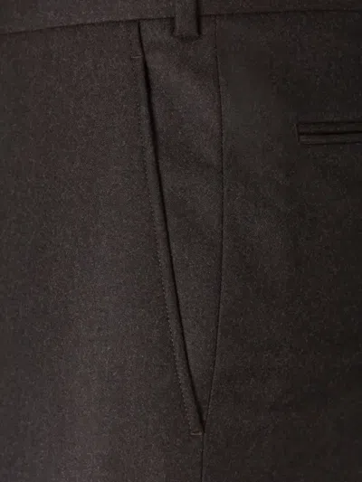 Scabal® Scabal Wool Pleated Trousers In Brown