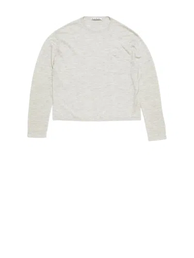 Acne Studios Acne Sweater Light Grey In White