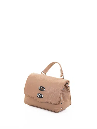 Zanellato Postina Daily Baby Leather Handbag With Shoulder Strap