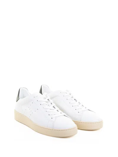 Hogan Perforated Leather Sneakers In White
