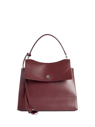 Balenciaga Dark Burgundy Calf Leather Bags