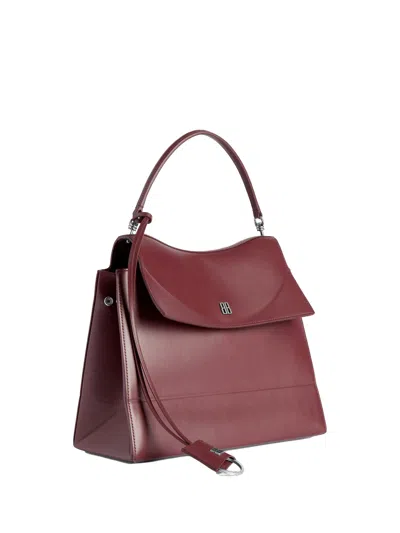 Balenciaga Dark Burgundy Calf Leather Bags