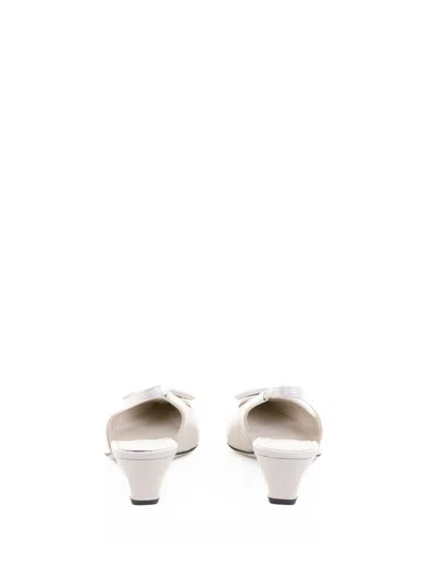 Roberto Festa Pointed Slingback Pump In Brushed Stone