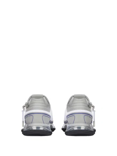 Givenchy Streamlined White Sneakers With Transparent Sole In Multi