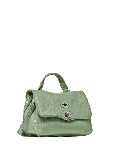 Zanellato Postina Daily Baby Handbag In Green Leather In Green