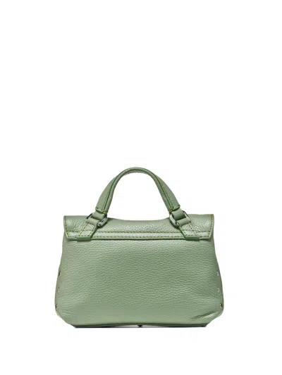 Zanellato Postina Daily Baby Handbag In Green Leather In Green