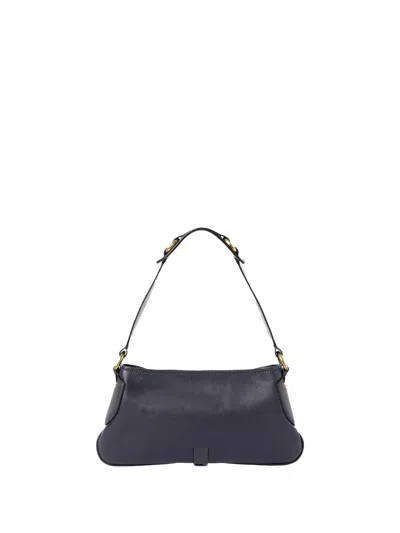 Chloé Kerala 25 Black Shoulder Bag In Navy Blue