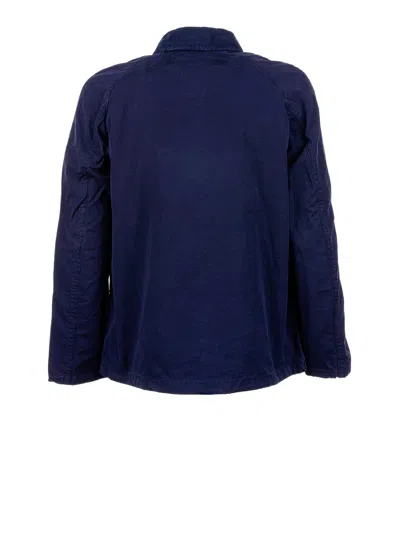 Barbour Blue Button Down Collar Jacket In Blue