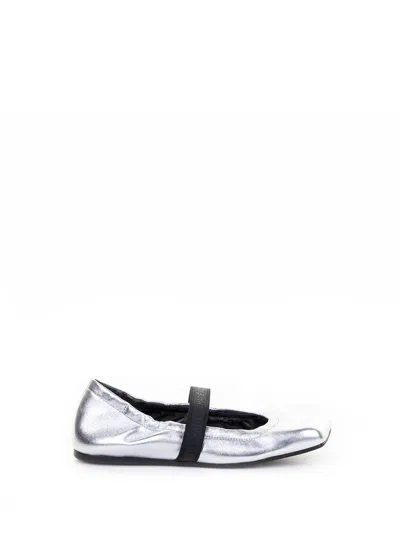 Vic Matie Flat Shoes Silver