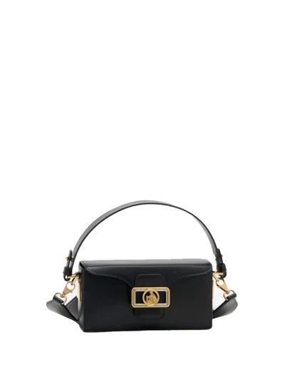 Lanvin Rectangular Smooth Nano Shoulder Bag In Black