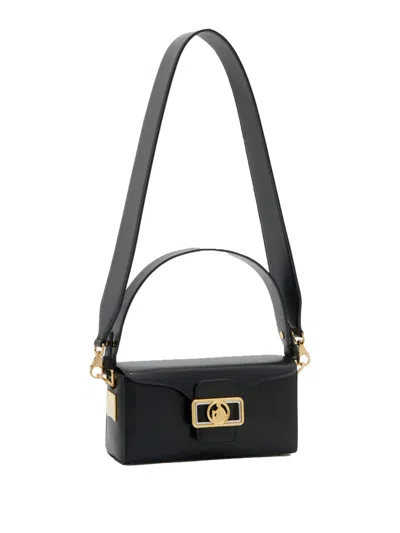 Lanvin Rectangular Smooth Nano Shoulder Bag In Black