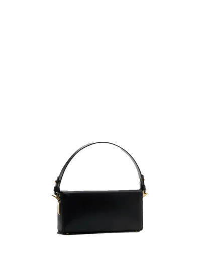 Lanvin Rectangular Smooth Nano Shoulder Bag In Black