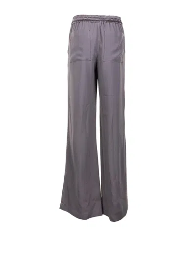 Ami Alexandre Mattiussi Ami Paris Pantalon Flare Taille Elastiquee In Brown