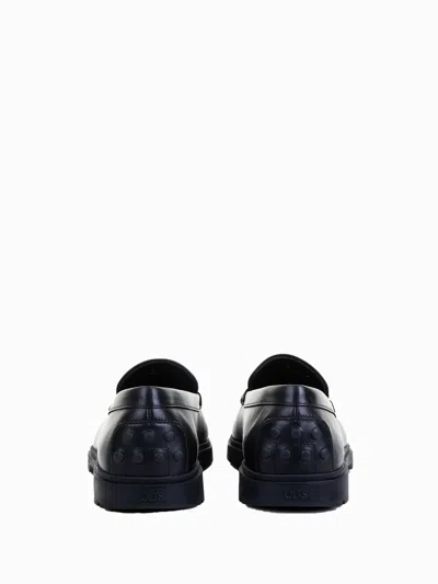 Tod's Leather Moccasin With Mask In Black