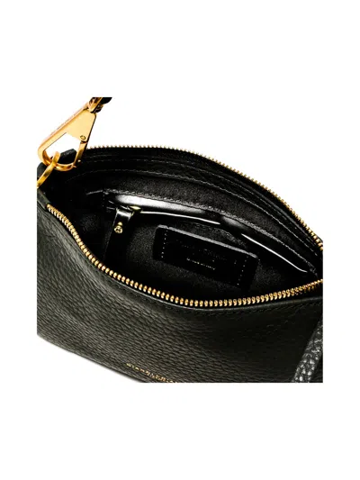 Gianni Chiarini Brooke Clutch Bag In Maxi Grain Leather In Black
