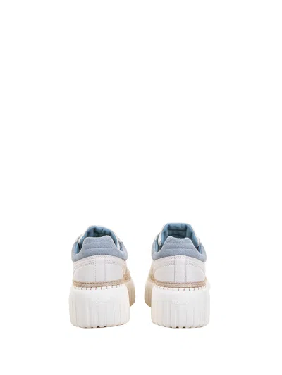 Hogan H-stripes Sneaker In Nappa And Suede