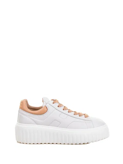 Hogan Chunky Platform Sneakers With Smooth And Textured Uppers