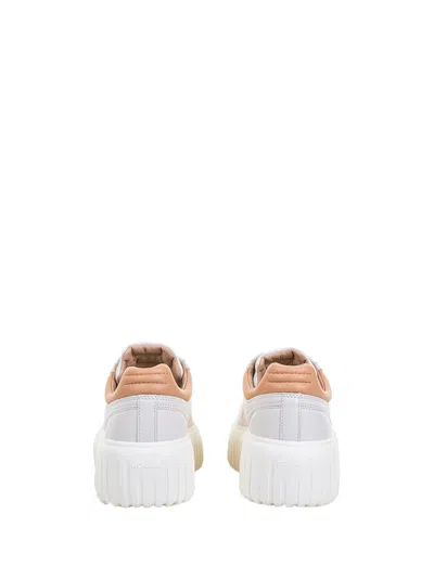 Hogan Chunky Platform Sneakers With Smooth And Textured Uppers