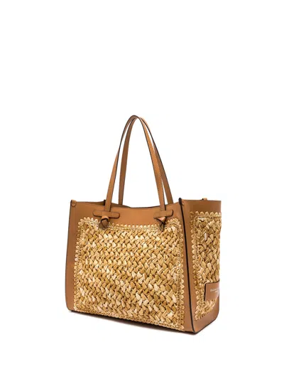 Gianni Chiarini Marcella Refined Leather Handbag With Woven Texture