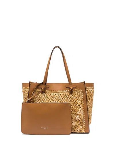 Gianni Chiarini Marcella Refined Leather Handbag With Woven Texture
