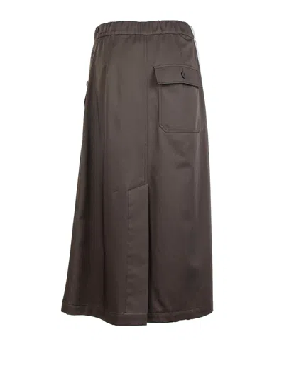 Weekend Max Mara Printed Twill And Gabardine Skirt In Multi