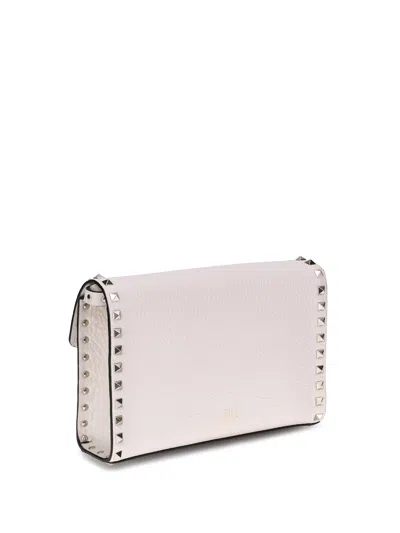 Valentino Rockstud Shoulder Bag In White