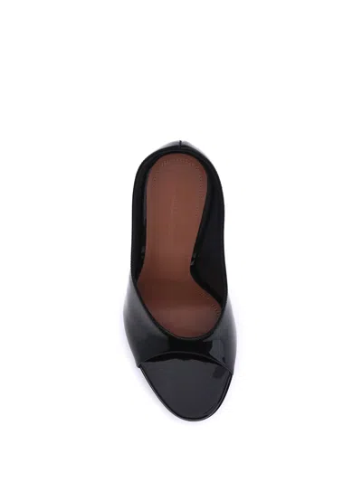 Amina Muaddi Anok Slipper 105 Patent Black 105 Mm Sm In Black