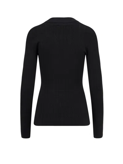 Elisabetta Franchi Lyocell Blend Sweater In Black