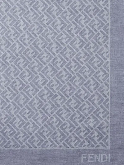 Fendi Women Ff Jacquard Cotton Shawl