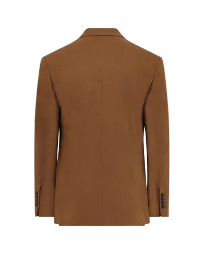 Ami Alexandre Mattiussi Ami Paris Men Double-breasted Blazer In Brown