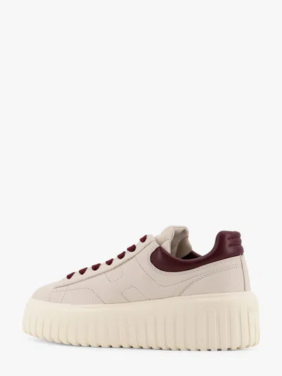 Hogan Low-top Sneakers With Rubber Sole And Platform In Neutral