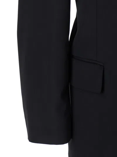 Balenciaga Men Tailored Jacket In Twill And Jersey In Blue