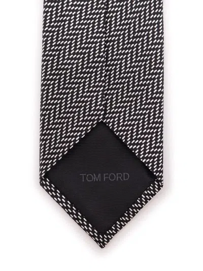 Tom Ford Herringbone Silk Tie