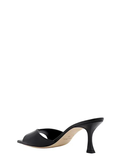 Jimmy Choo Women Skye 70 Leather Heel Sandals In Black