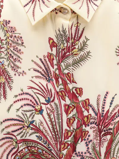 Etro Paisley Print Silk Shirt With Collared Neck