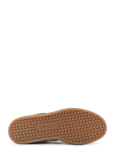Tom Ford Men Suede Archer Sneakers In Brown