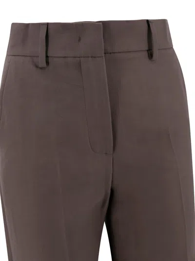 Weekend Max Mara Palazzo Pants In Brown