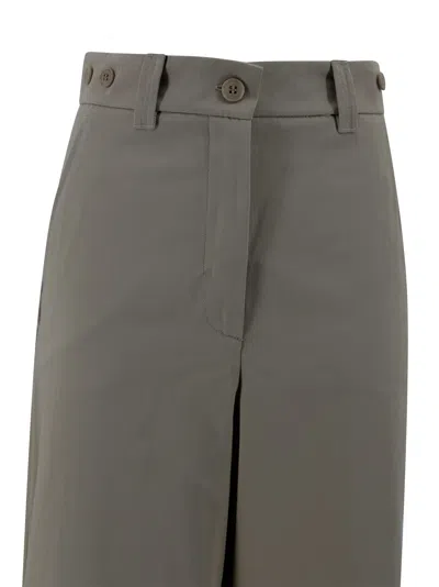 Weekend Max Mara High-waisted Wide Leg Trousers In Gray