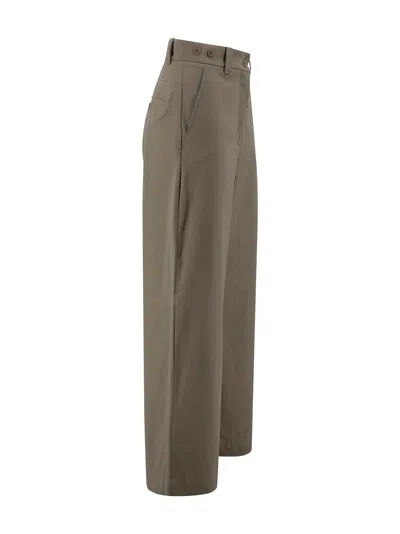 Weekend Max Mara High-waisted Wide Leg Trousers In Gray