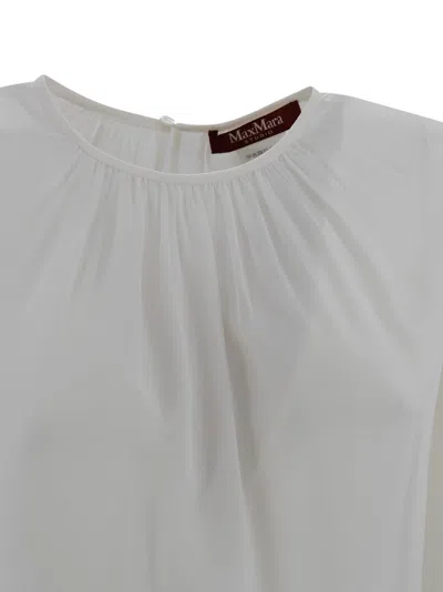 Max Mara Silk Blouse In Gray