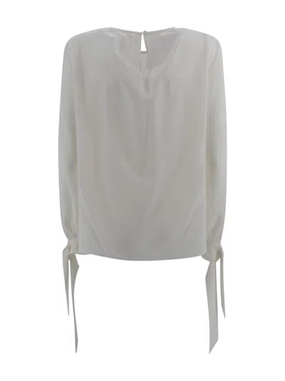 Max Mara Silk Blouse In Gray