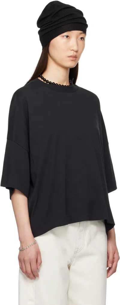Essentials Black Boxy T-shirt In Black