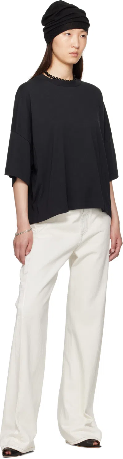 Essentials Black Boxy T-shirt In Black