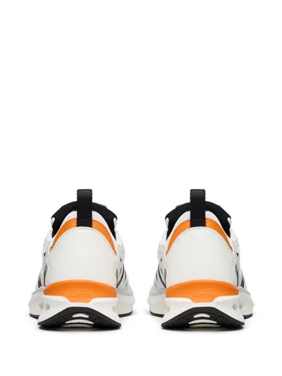 Valentino Vlogo Easyjog Sneakers With Contrast Accents In White