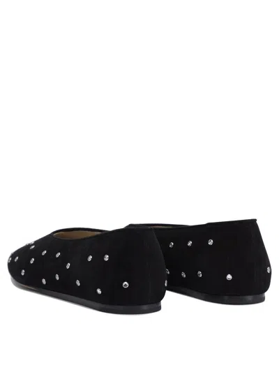 Le Monde Beryl Regency Crystal-embellished Suede Ballet Flats