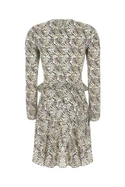 Isabel Marant Unique Print Stretch Silk Dress