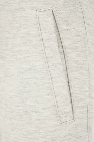 Brunello Cucinelli Melange Grey Cotton Blend Joggers In White