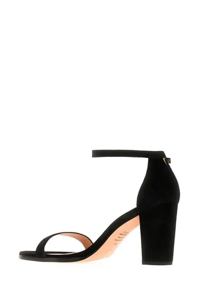 Stuart Weitzman 80mm Nearlynude Sandals In Black